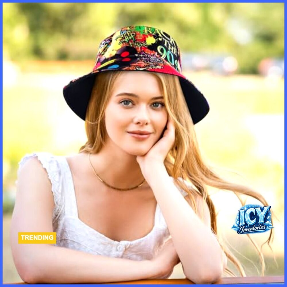 Reversible Cotton Bucket Hat Sun Protection Foldable Travel Beach - Picture 7 of 7